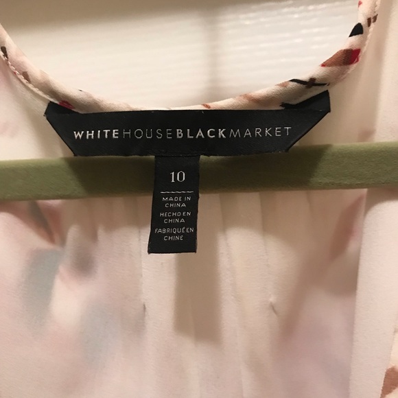 WHBM Cold Shoulder Blouson dress size 10 - Picture 7 of 7